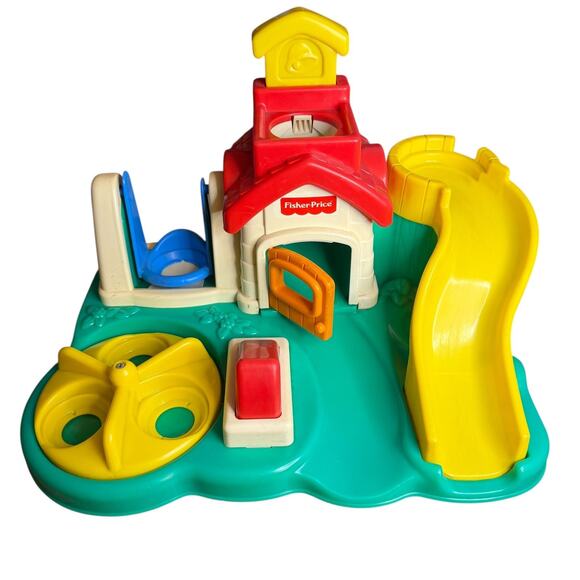 Fisher Price Roll Around Playground Vintage School Preschool Toy w/ Bell 1994 - Picture 1 of 13